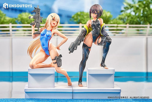 Arms Note Estatuas 1/7 Swim Team Bucho-chan and Kohai-chan 22 cm  