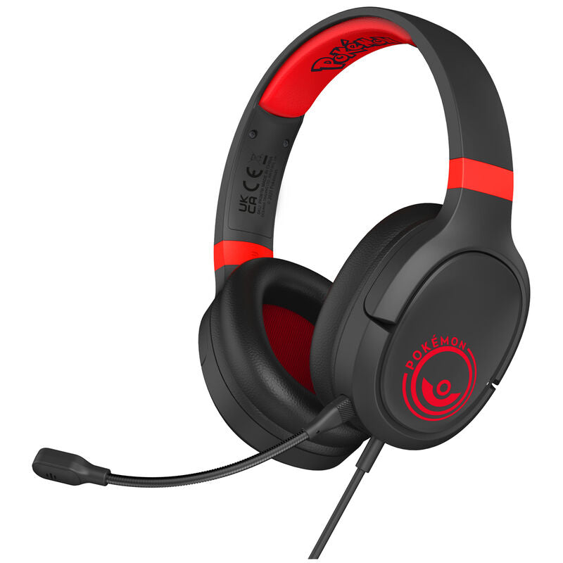 Auriculares gaming Pokeball Black and Red Pokemon   OTL TECHNOLOGIES