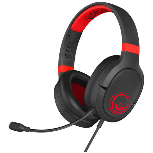 Auriculares gaming Pokeball Black and Red Pokemon   OTL TECHNOLOGIES