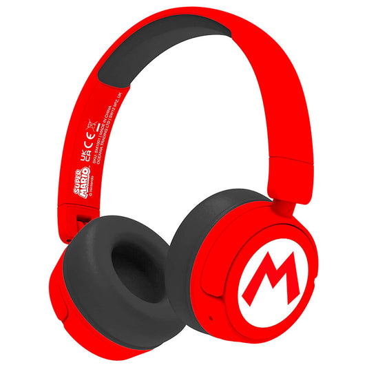 Auriculares inalambricos infantiles Logo Super Mario Bros  