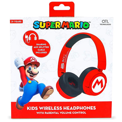 Auriculares inalambricos infantiles Logo Super Mario Bros   OTL TECHNOLOGIES