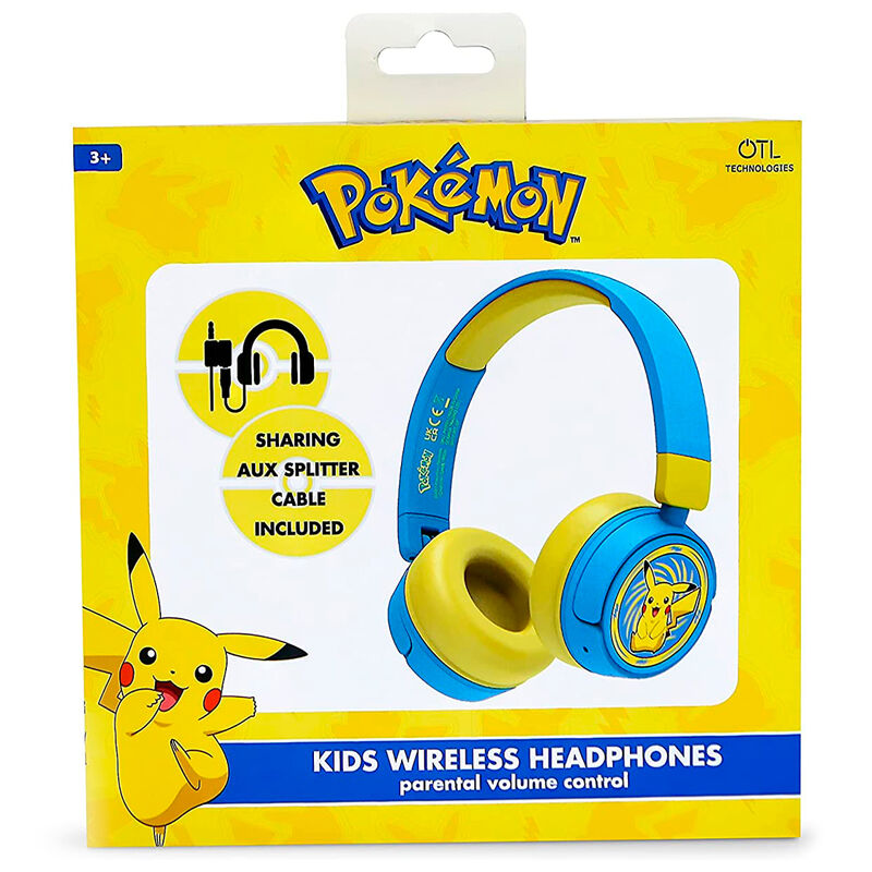 Auriculares inalambricos infantiles Pikachu Pokemon   OTL TECHNOLOGIES