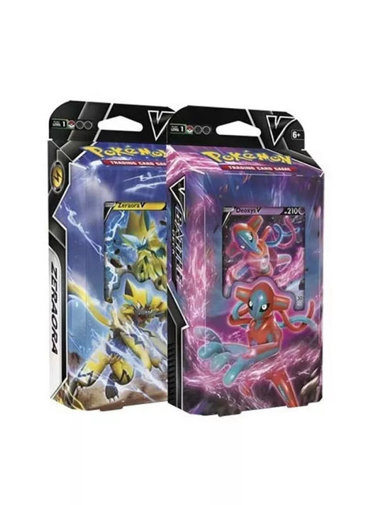 Baraja de combate Battle Deck Display (8 unidades) Zeraora V y Dioxys V Español. Pokemon TCG  