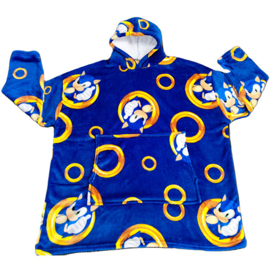 Bata sudadera oversize Sonic the Hedgehog coral infantil   SEGA