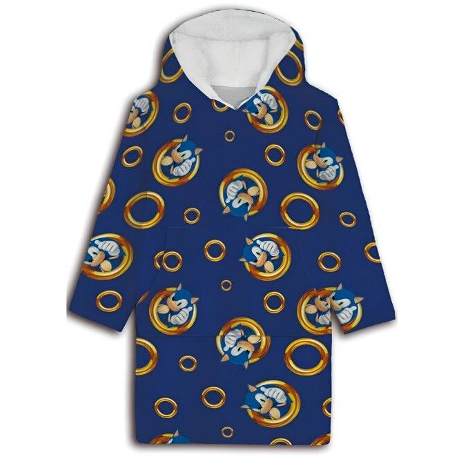 Bata sudadera oversize Sonic the Hedgehog coral infantil   SEGA