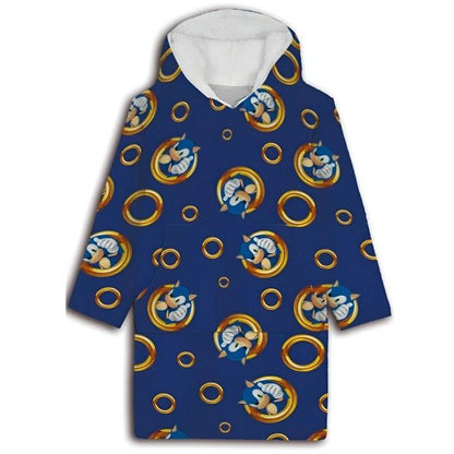 Bata sudadera oversize Sonic the Hedgehog coral infantil   SEGA