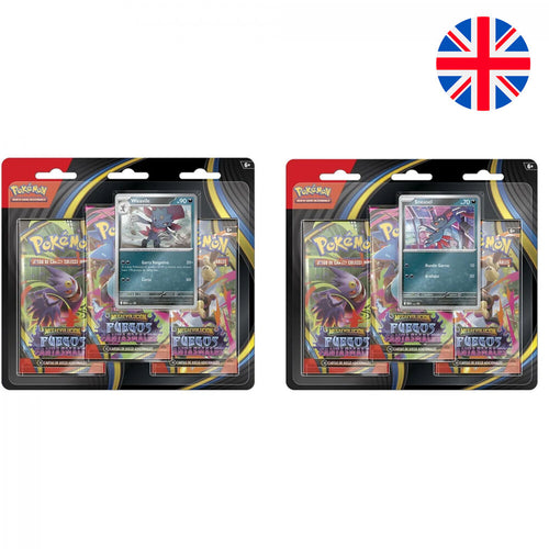 Blister 3 Sobres Refuerzo cartas Fuegos Fantasmales Pokemon ingles surtido   Pokémon TCG