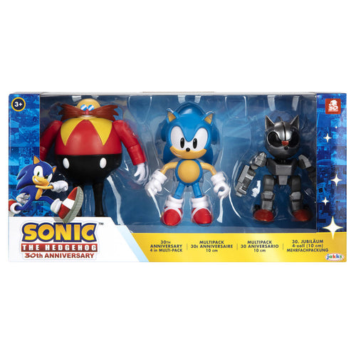 Blister 3 figuras 30th Anniversary Sonic The Hedgehog 10cm   JAKKS PACIFIC