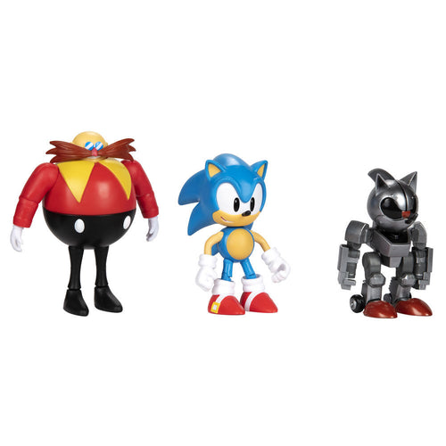 Blister 3 figuras 30th Anniversary Sonic The Hedgehog 10cm   JAKKS PACIFIC