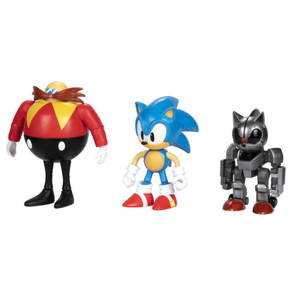 Blister 3 figuras 30th Anniversary Sonic The Hedgehog 10cm   JAKKS PACIFIC