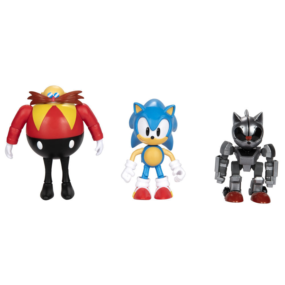 Blister 3 figuras 30th Anniversary Sonic The Hedgehog 10cm   JAKKS PACIFIC