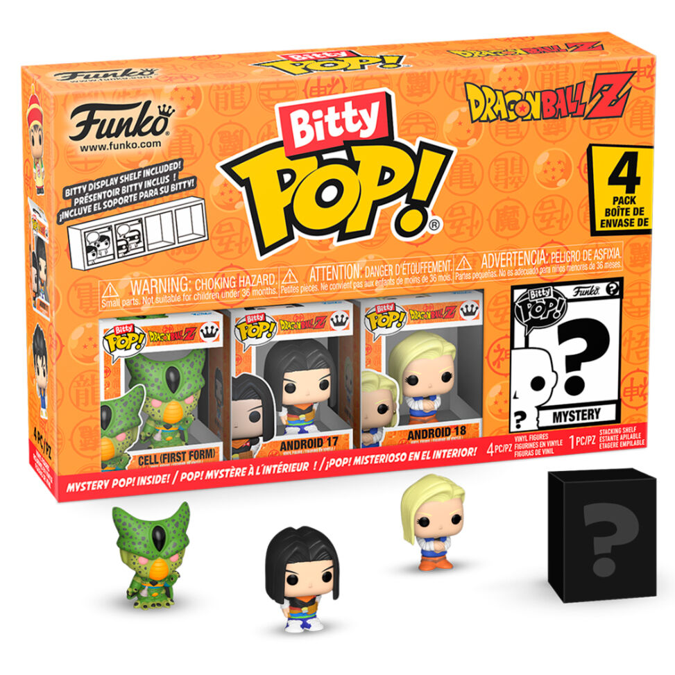 Blister 4 figuras Bitty POP Dragon Ball Z Cell   FUNKO