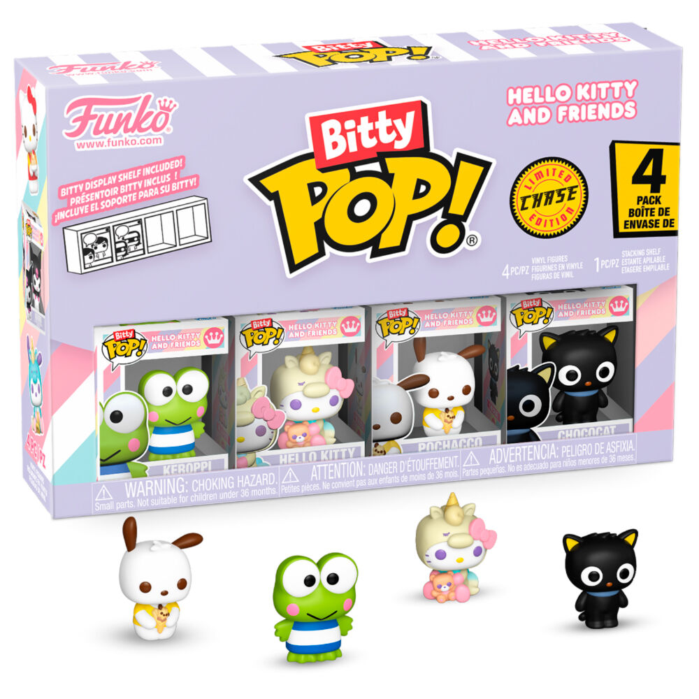Blister 4 figuras Bitty POP Hello Kitty and Friends Keroppi  