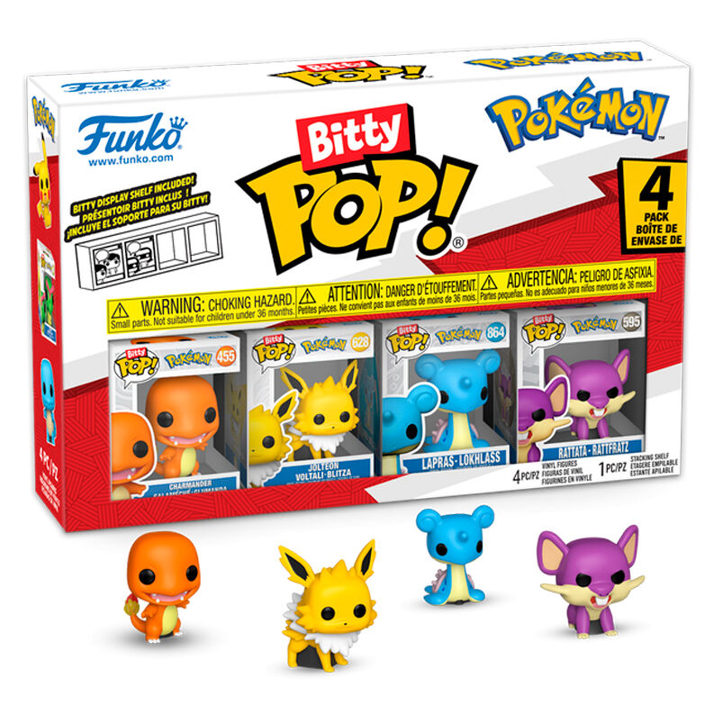 Blister 4 figuras Bitty POP Pokemon Charmander   FUNKO