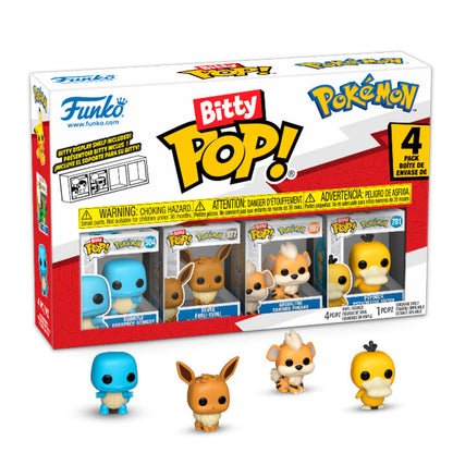 Blister 4 figuras Bitty POP Pokemon Squirtle   FUNKO