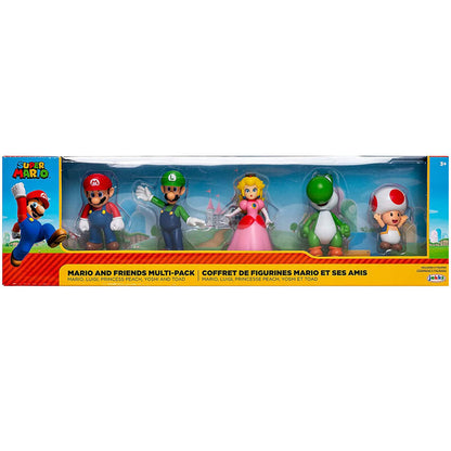 Blister 5 figuras Super Mario Nintendo 6cm   JAKKS PACIFIC