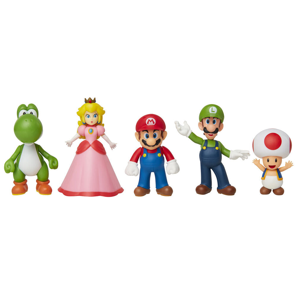 Blister 5 figuras Super Mario Nintendo 6cm   JAKKS PACIFIC