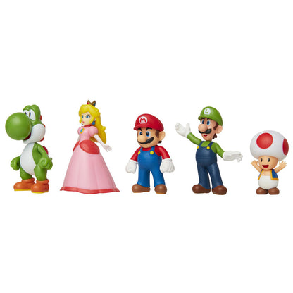 Blister 5 figuras Super Mario Nintendo 6cm   JAKKS PACIFIC