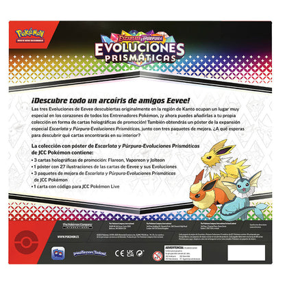 Blister juego cartas coleccionables Poster collection Evoluciones Prismaticas Pokemon Español   Pokémon TCG