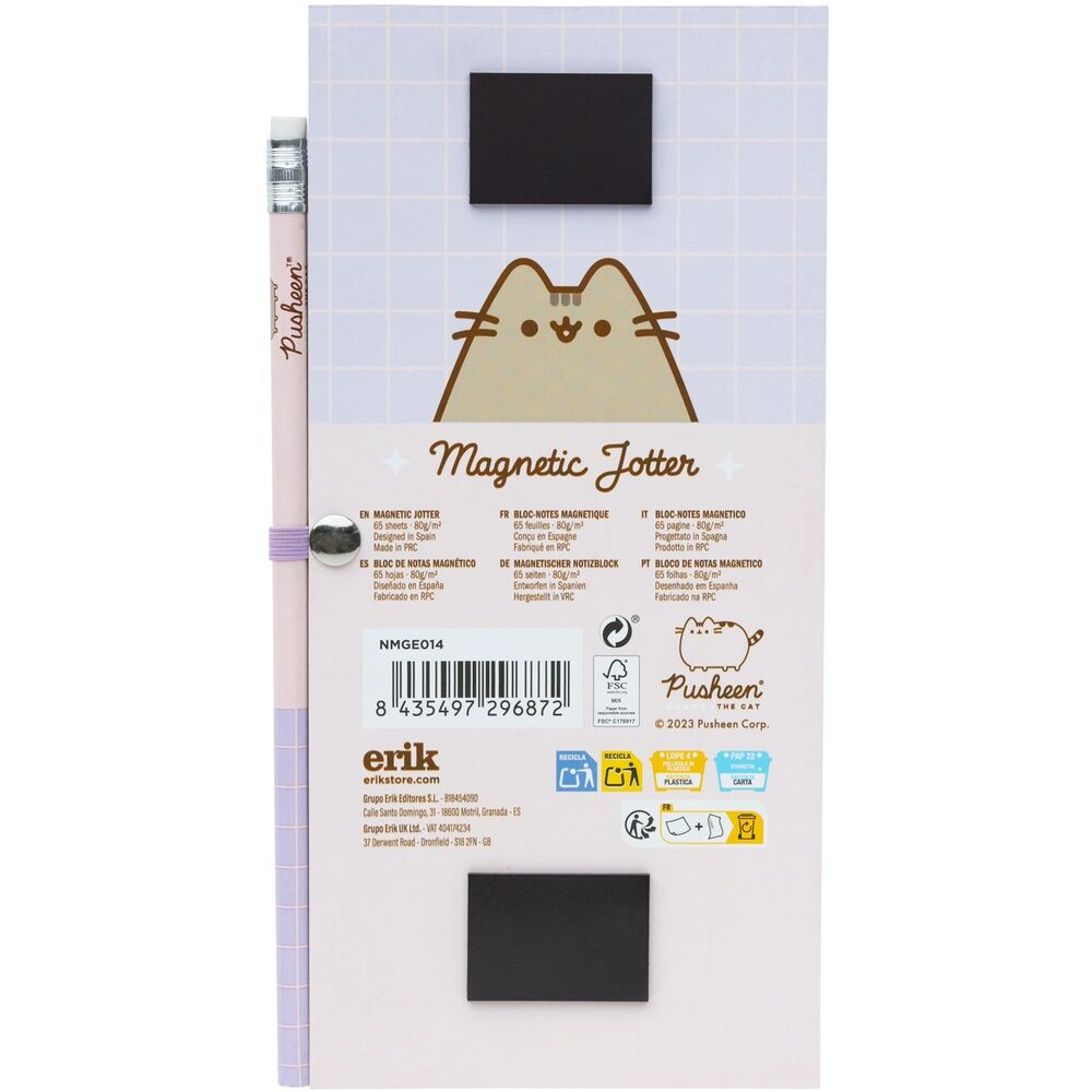 Bloc notas magnetico Pusheen   ERIK