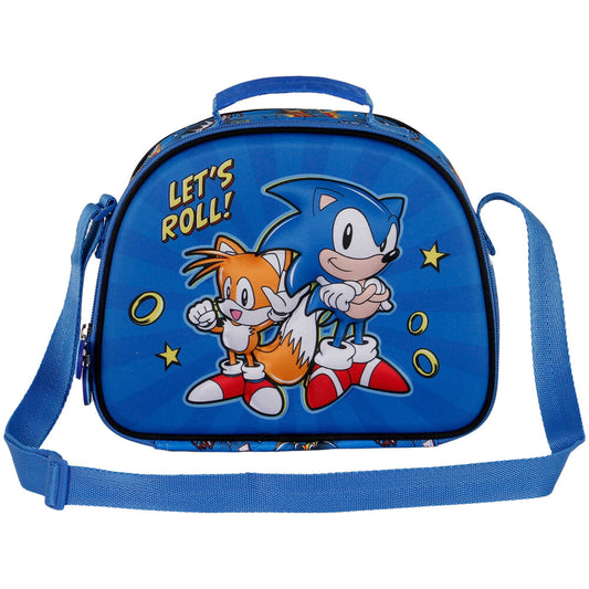Bolsa portameriendas 3D Lets Roll Sonic The Hedgehog   KARACTERMANIA