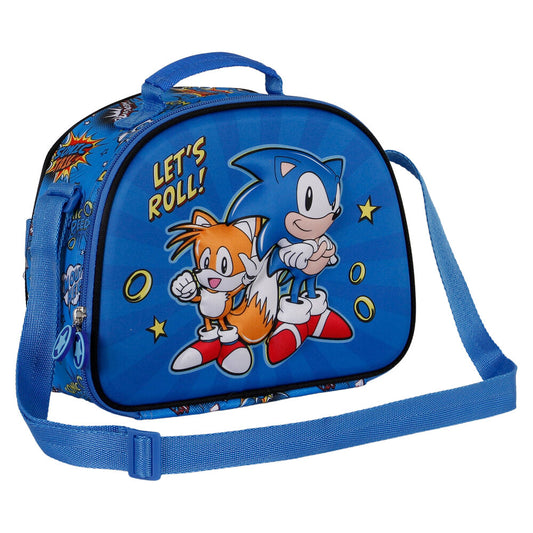 Bolsa portameriendas 3D Lets Roll Sonic The Hedgehog   KARACTERMANIA