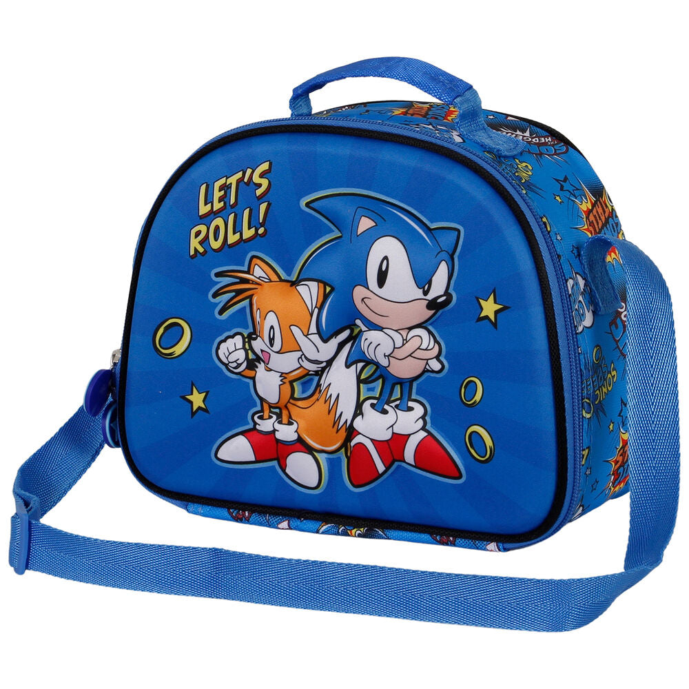 Bolsa portameriendas 3D Lets Roll Sonic The Hedgehog   KARACTERMANIA