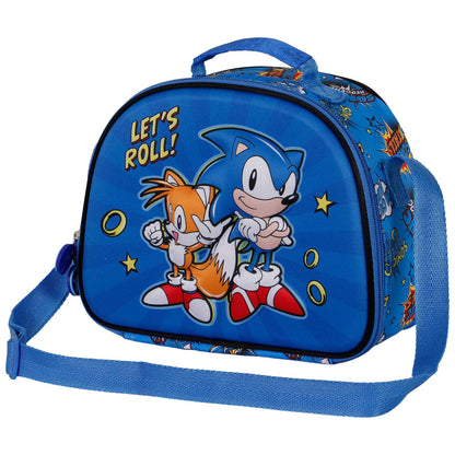 Bolsa portameriendas 3D Lets Roll Sonic The Hedgehog   KARACTERMANIA