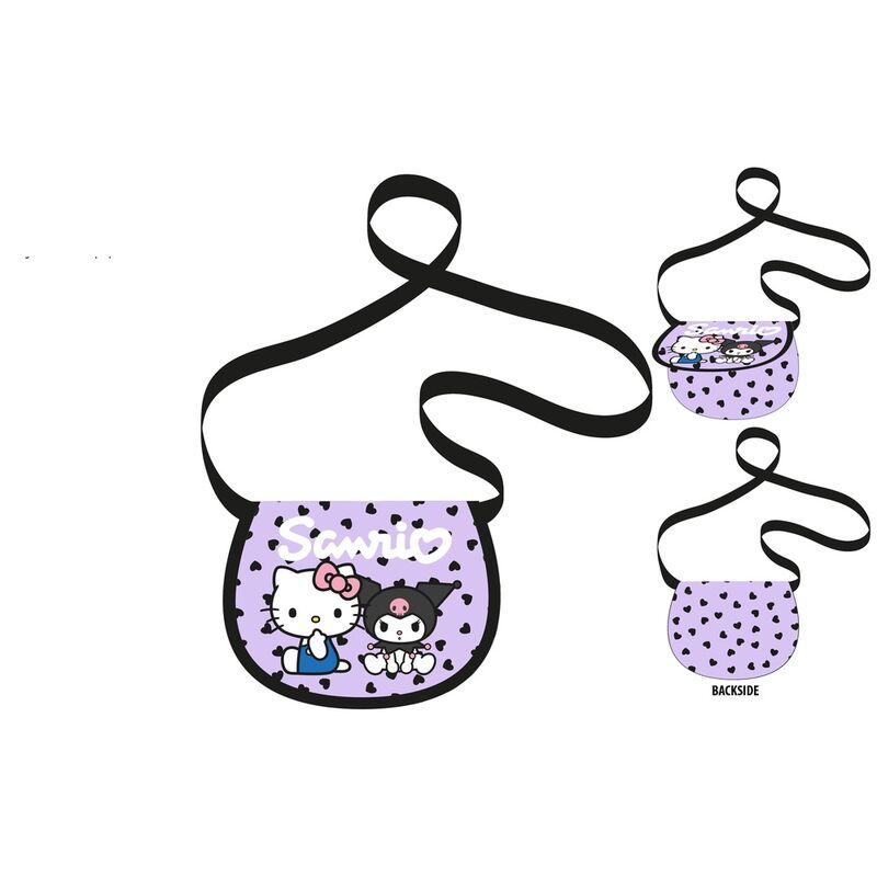 Bolso bandolera Kuromi & Hello Kitty   SANRIO