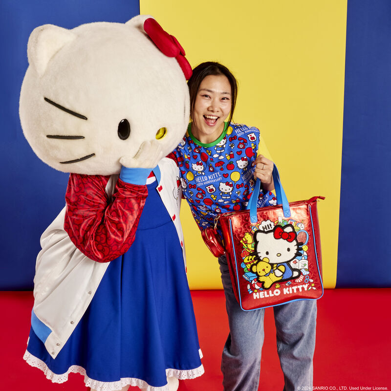 Bolso + monedero 50th Anniversary Hello Kitty Loungefly   LOUNGEFLY