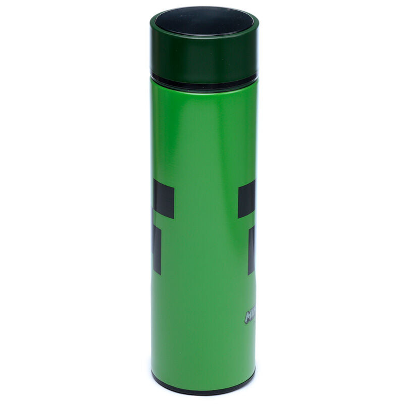 Botella acero inoxidable termo Minecraft termometro 450ml   PUCKATOR
