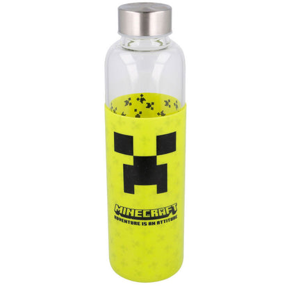 Botella cristal Minecraft funda silicona 585ml   STOR