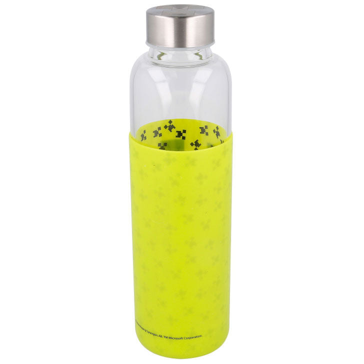 Botella cristal Minecraft funda silicona 585ml   STOR