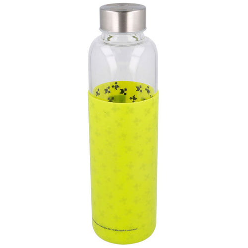 Botella cristal Minecraft funda silicona 585ml   STOR