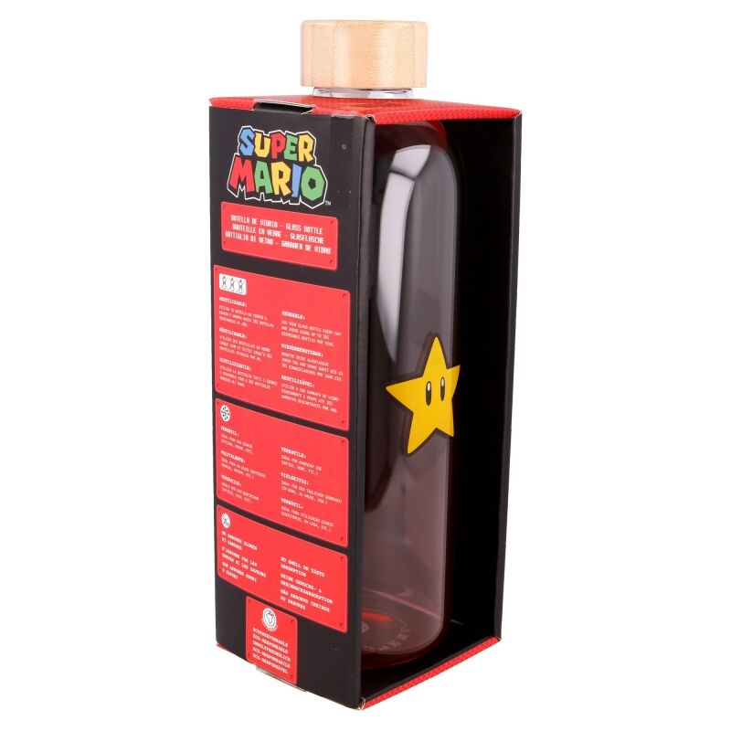 Botella cristal Super Mario Bros Nintendo 1030ml   STOR