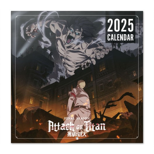 CALENDARIO 2025 30X30 ATTACK ON TITAN  