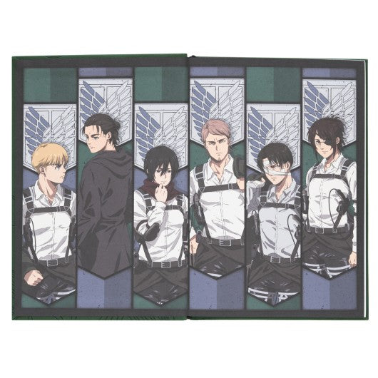 CUADERNO PREMIUM A5 ATTACK ON TITAN   GRUPO ERIK