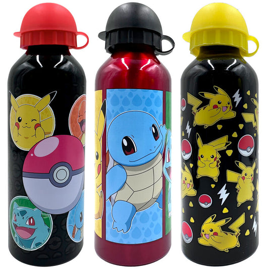 Cantimplora aluminio Pokemon 500ml surtido  