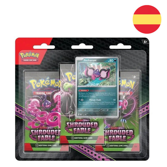 Blister juego cartas coleccionables Fabula Sombria Escarlata y Pupura Pokemon español surtido  