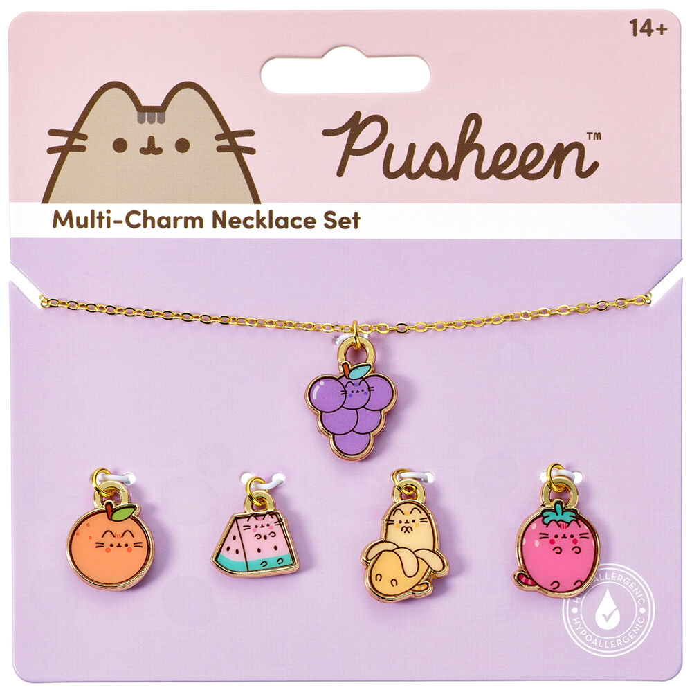 Colgante + charms Frutas Pusheen   THE CARAT SHOP