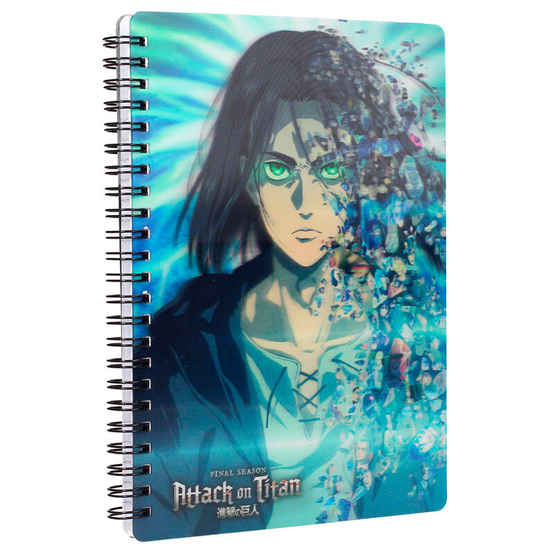 Cuaderno 3D Blue Attack on Titans   SD TOYS