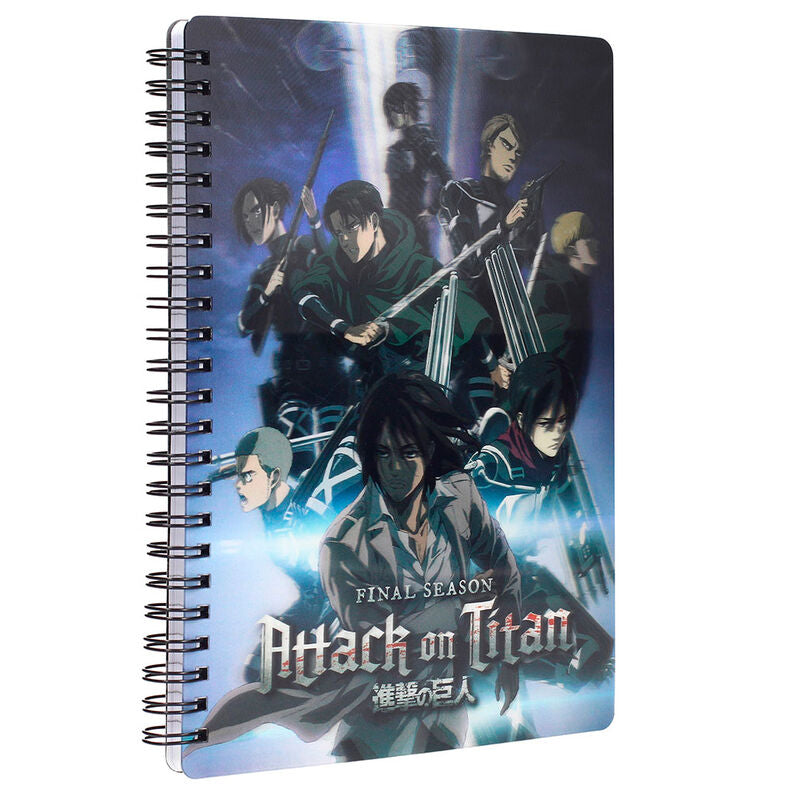 Cuaderno 3D Group Attack on Titans   SD TOYS