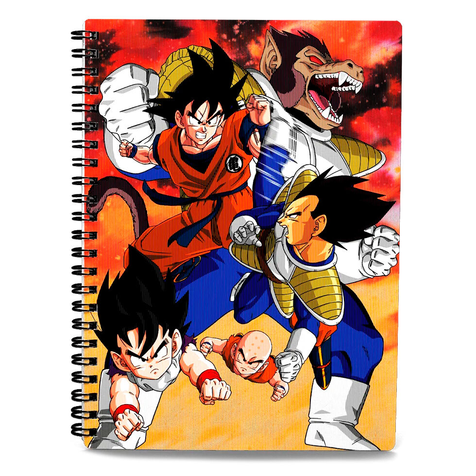 Cuaderno A4 Goku vs Vegeta Dragon Ball Z   SD TOYS