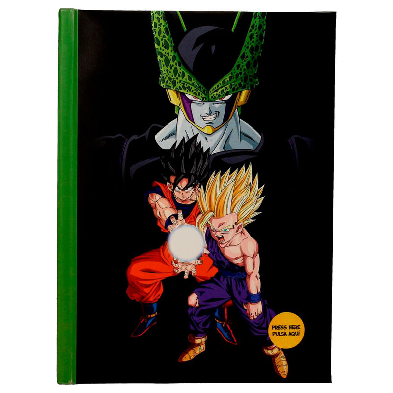 Cuaderno A5 Cell Final Battle Dragon Ball Z con luz   SD TOYS