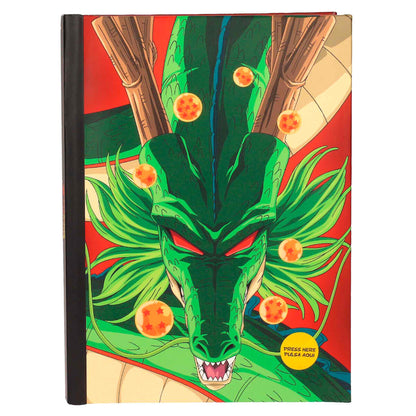 Cuaderno A5 Shenron Dragon Ball luces   SD TOYS