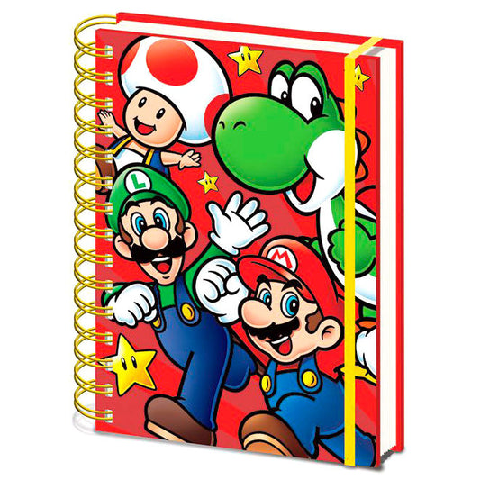 Cuaderno A5 Super Mario Bros Nintendo  