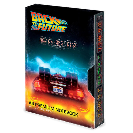 Cuaderno A5 premium VHS Regreso al Futuro  