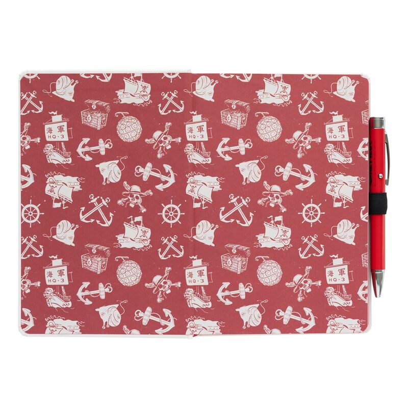 Cuaderno A5 premium + boligrafo proyector One Piece   GRUPO ERIK