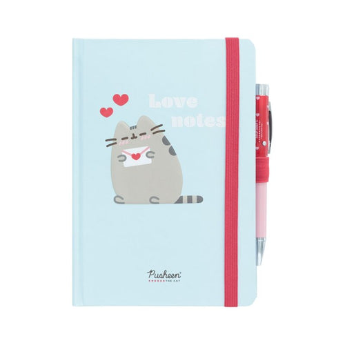Cuaderno A5 premium + boligrafo proyector Purrfect Love Pusheen   ERIK