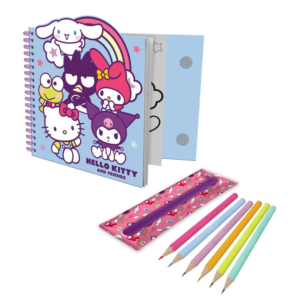 Cuaderno actividades + estuche removible Hello Kitty and Friends   KIDS LICENSING